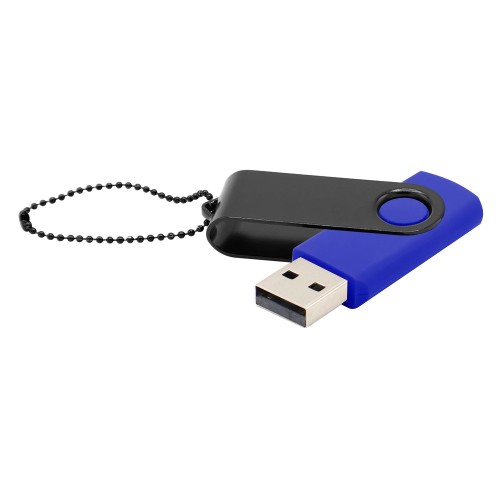 Флешка Designer To Go 2.0 USB, синий/черный