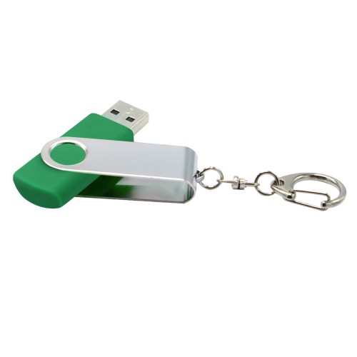 Флешка Twist, зеленая