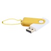 Флешка Designer To Go 2.0 USB, белый/желтый