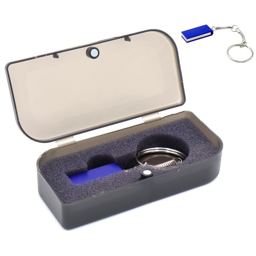 Флешка Slim в футляре, синяя