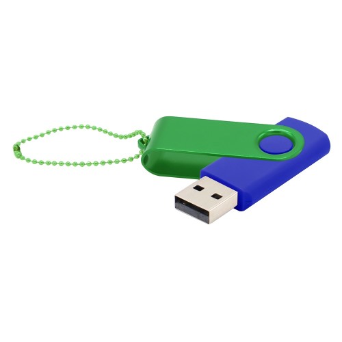 Флешка Designer To Go 2.0 USB, синий/зеленый