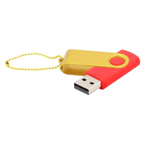 Флешка Designer To Go 2.0 USB, красный/желтый