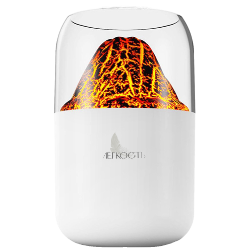 Светодиодный USB увлажнитель-аромадиффузор Volcano 2.0, белый