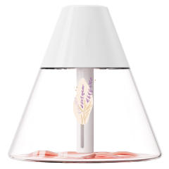 Светодиодный USB увлажнитель-аромадиффузор Cone, белый