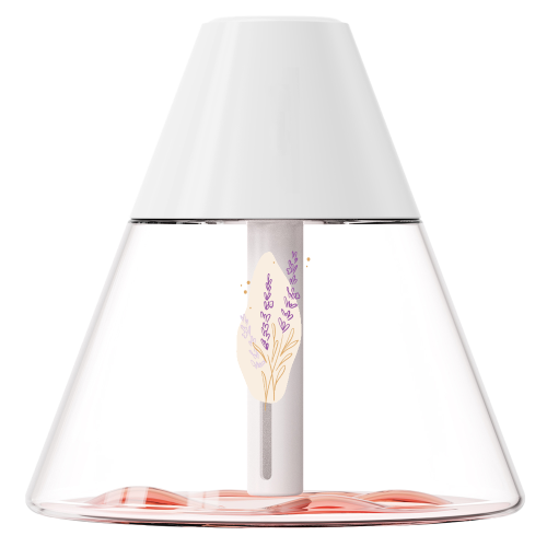 Светодиодный USB увлажнитель-аромадиффузор Cone, белый