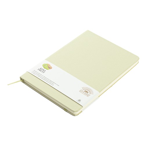 Блокнот из растительного сырья Tutti Frutti в твёрдом переплёте, киви