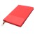 Блокнот A5 Shell в мягком переплёте c металлической биркой, красный Блокнот A5 Shell в мягком переплёте c металлической биркой, красный