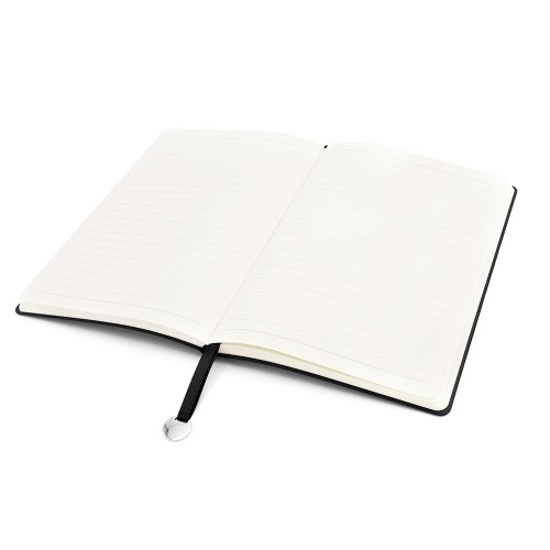 Блокнот A5 Officer в мягком переплёте с металлической биркой, чёрный