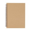 Блокнот на пружине VALLE, бежевый Блокнот на пружине VALLE, бежевый