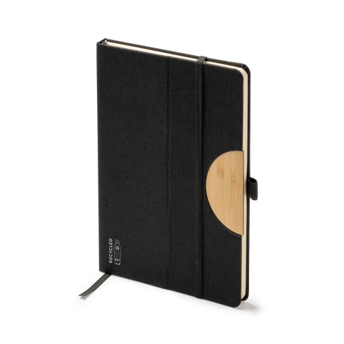 Блокнот DARIT A5 в твёрдом переплёте, ЧЕРНЫЙ