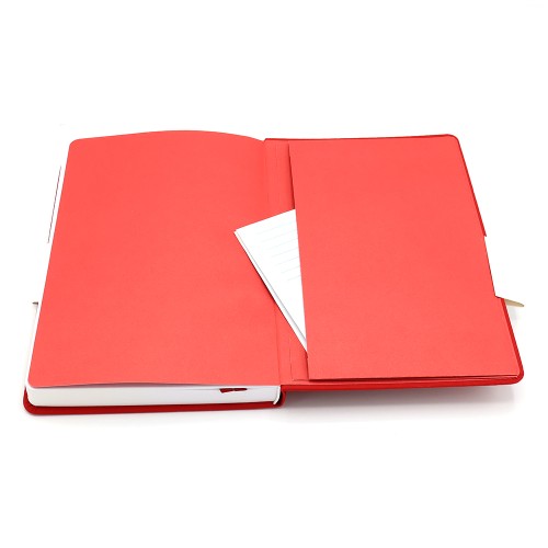 Блокнот A5 Veles в твёрдом переплёте, красный
