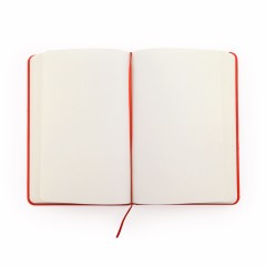 Блокнот A6 CORAL в твёрдом переплёте, КРАСНЫЙ