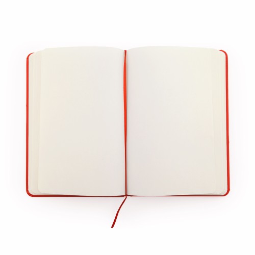 Блокнот A6 CORAL в твёрдом переплёте, КРАСНЫЙ