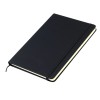 Блокнот A5 Monte в твёрдом переплёте, черный Блокнот A5 Monte в твёрдом переплёте, черный