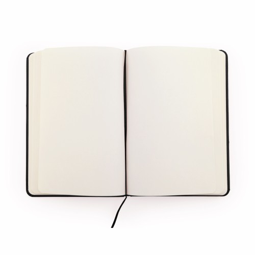 Блокнот A6 CORAL в твёрдом переплёте, ЧЕРНЫЙ