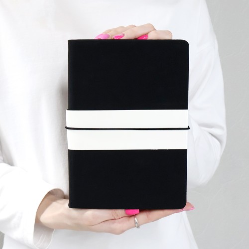 Блокнот A5 Veles в твёрдом переплёте, чёрный