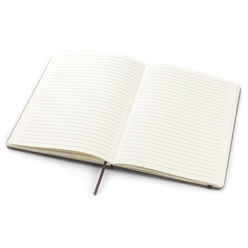 Блокнот из растительного сырья Tutti Frutti в твёрдом переплёте, кофейный