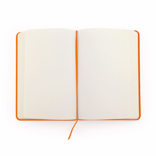 Блокнот A6 CORAL в твёрдом переплёте, ОРАНЖЕВЫЙ