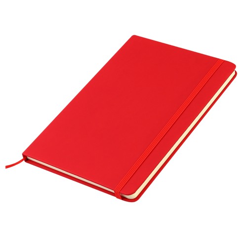 Блокнот A5 Monte в твёрдом переплёте, красный