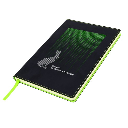Блокнот A5 Blackjack в мягком переплёте, зелёный