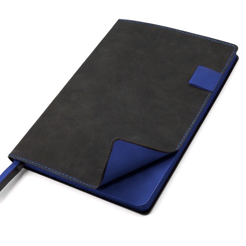 Ежедневник A5 недатированный Efemero в мягком переплёте, черный/темно-синий