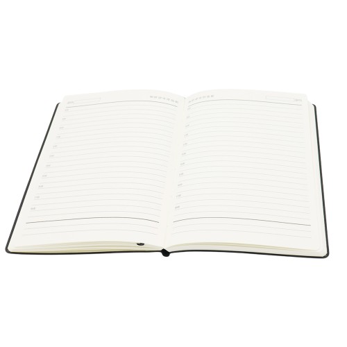 Ежедневник A5 недатированный Equator в мягком переплёте, чёрный с серебристым