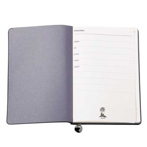 Ежедневник A5 недатированный Impero в мягком переплёте, темно-серый