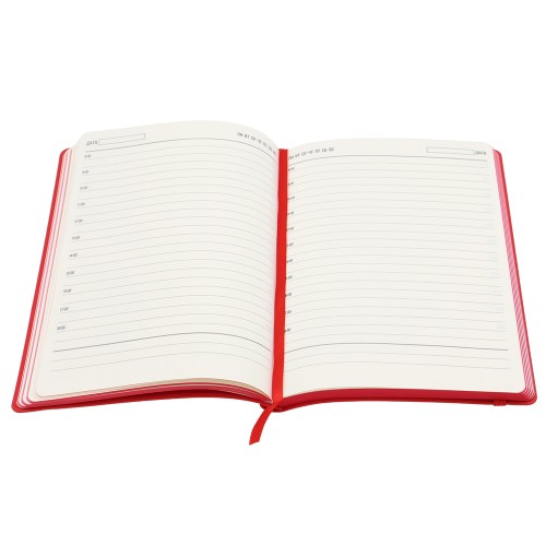 Ежедневник A5 недатированный Dante в мягком переплёте софт-тач, красный