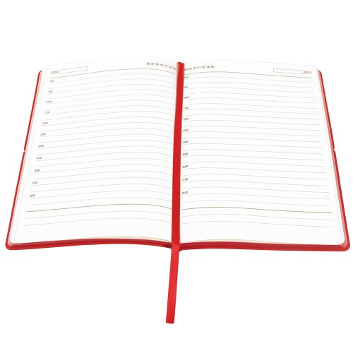 Ежедневник A5 недатированный Massimo в мягком переплёте, красный