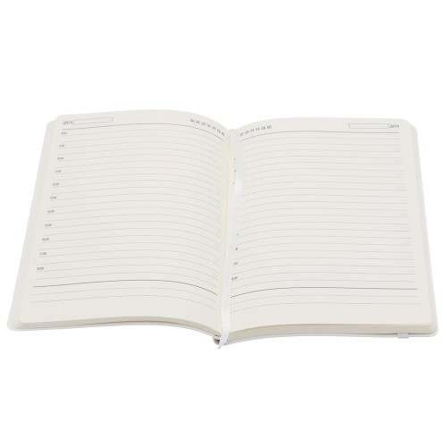 Ежедневник A5 недатированный Dante в мягком переплёте софт-тач, белый
