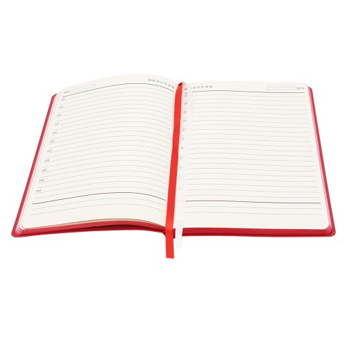 Ежедневник A5 недатированный Gabby в мягком переплёте, красный