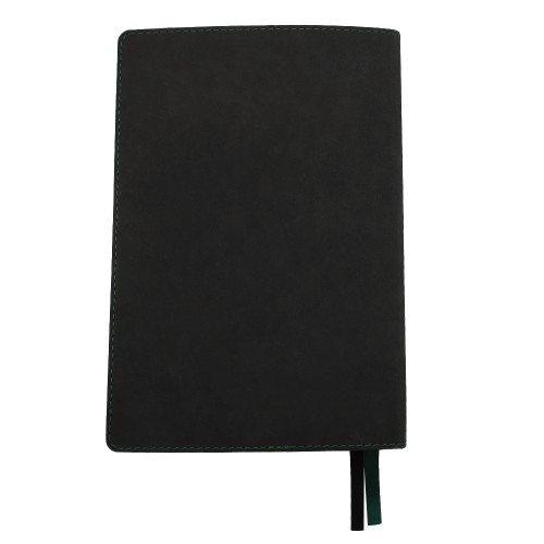 Ежедневник A5 недатированный Efemero в мягком переплёте, черный/тёмно-зеленый