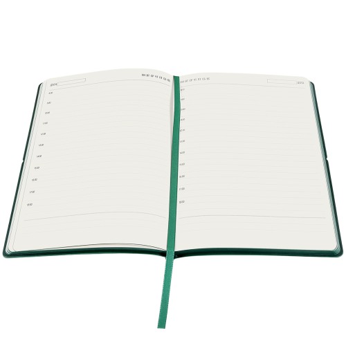 Ежедневник A5 недатированный Massimo в мягком переплёте, темно-зеленый