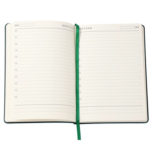 Ежедневник A5 недатированный Stefano в мягком переплёте, темно-зеленый