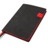 Ежедневник A5 недатированный Efemero в мягком переплёте, черно-красный