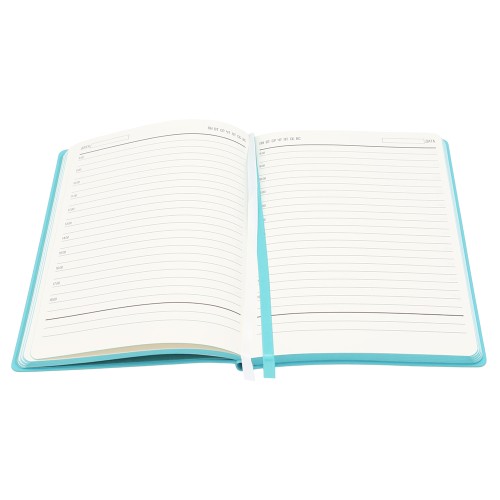 Ежедневник A5 недатированный Gabby в мягком переплёте, бирюзовый