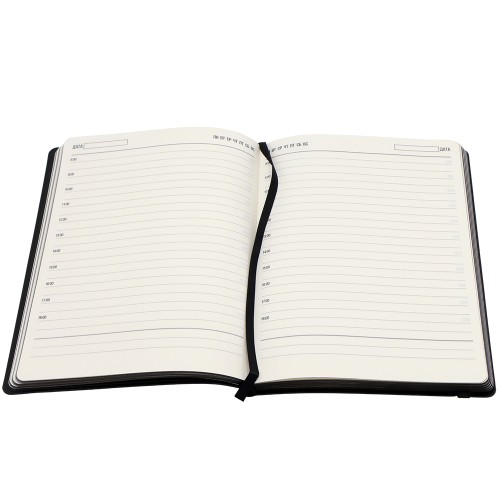 Ежедневник A5 недатированный Dante в мягком переплёте софт-тач, чёрный