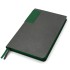 Ежедневник A5 недатированный Molfetta в мягком переплёте, серый/тёмно-зеленый