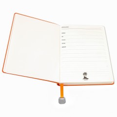 Ежедневник A5 недатированный Farfalla в мягком переплёте, оранжевый