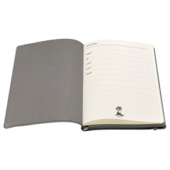 Ежедневник A5 недатированный Dante в мягком переплёте софт-тач, серый