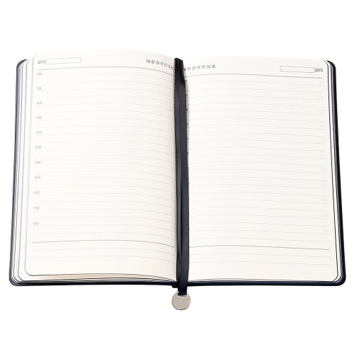 Ежедневник A5 недатированный Impero в мягком переплёте, черный