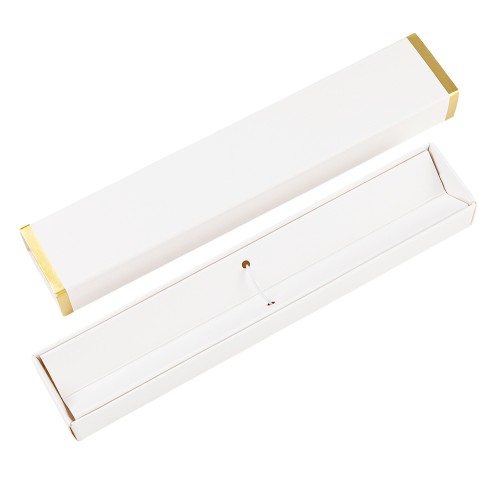 Ручка Senator в коробке Cradle белой с позолотой, зелёная