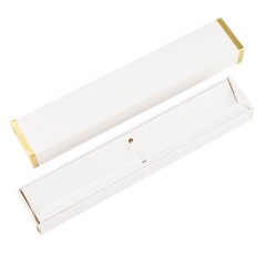 Ручка Betty в коробке Cradle белой с позолотой, серая