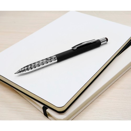 Ручка металлическая Party софт-тач, чёрная