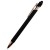 Ручка металлическая Brina софт-тач, черный