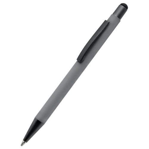 Ручка металлическая Story софт-тач, светло-серая