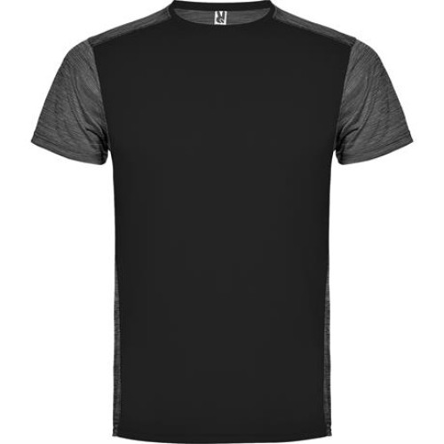 Спортивная футболка ZOLDER мужская, БЕЛЫЙ/ПЁСТРЫЙ ЧЕРНЫЙ S