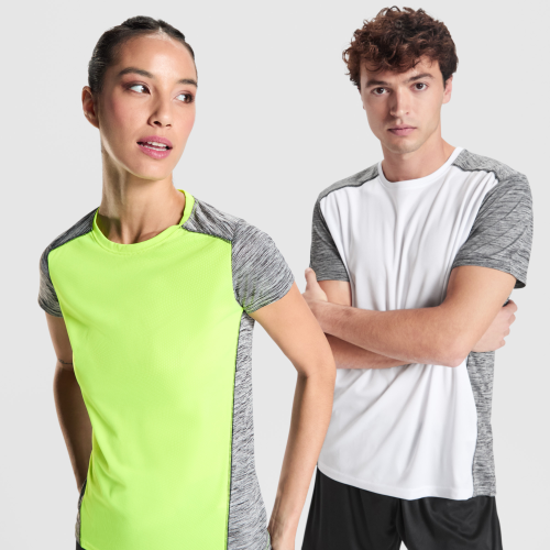 Спортивная футболка ZOLDER WOMAN женская, ФЛУОРЕСЦЕНТНЫЙ ЖЕЛТЫЙ/ПЁСТРЫЙ ЧЕРНЫЙ S