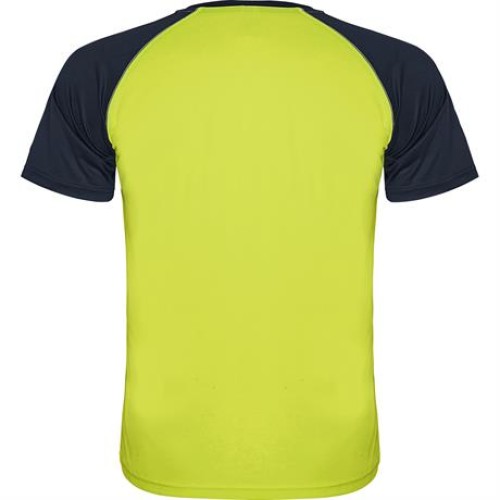 Спортивная футболка INDIANAPOLIS мужская, ФЛУОРЕСЦЕНТНЫЙ ЖЕЛТЫЙ/МОРСКОЙ СИНИЙ 3XL