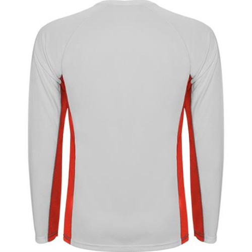 Спортивная футболка SHANGHAI L/S мужская, БЕЛЫЙ/КРАСНЫЙ